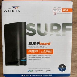 ARRIS SURFboard G34 DOCSIS 3.1 Wi‑Fi 6 Cable Modem